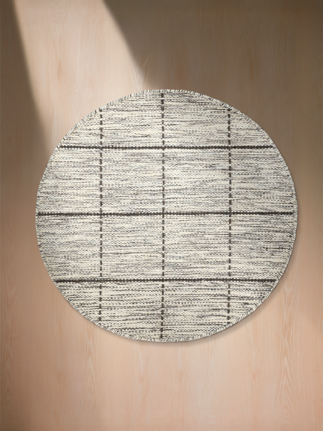 Aabid Hand-woven Round Wool Rug