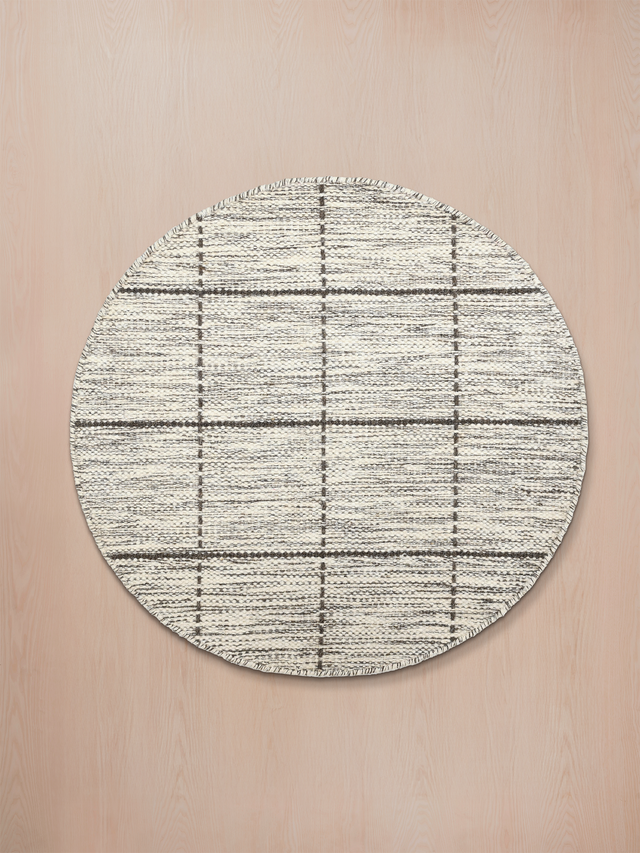 Aabid Hand-woven Round Wool Rug