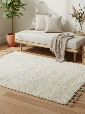 Eiran Hand-woven Bouclé Rug - Brown