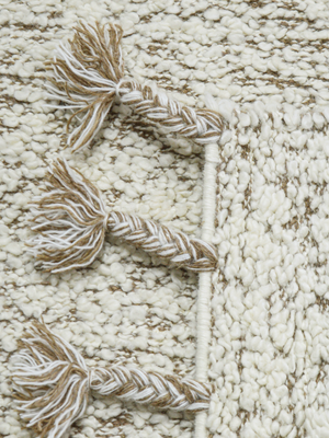 Eiran Hand-woven Bouclé Rug - Brown