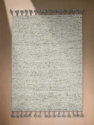 Kamil Hand-woven Bouclé Rug - Grey