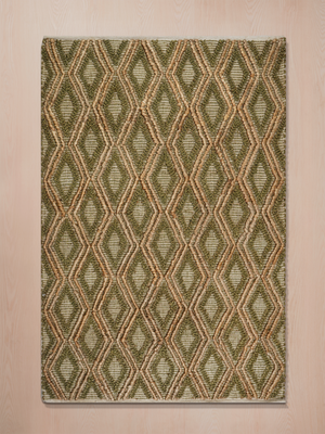 Rafiq Hand-woven Jute Geometric Rug - Natural