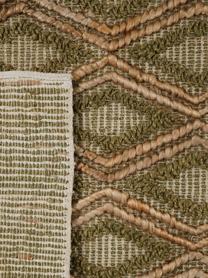 Rafiq Hand-woven Jute Geometric Rug - Natural