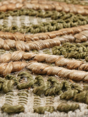 Rafiq Hand-woven Jute Geometric Rug - Natural