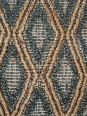 Razaq Hand-woven Jute Geometric Rug - Natural