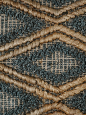 Razaq Hand-woven Jute Geometric Rug - Natural