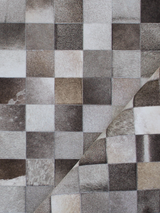 Reyan Grey Hide & Wool Rug