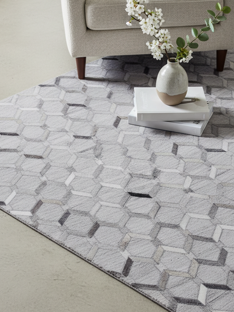 Rehaan Hide & Wool Rug