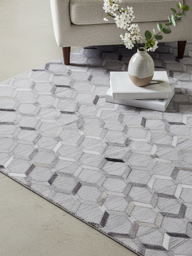 Rehaan Hide & Wool Rug