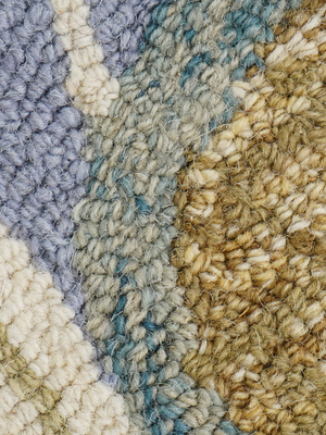 Daaira Hand-tufted Wool Abstract Rug - Blue
