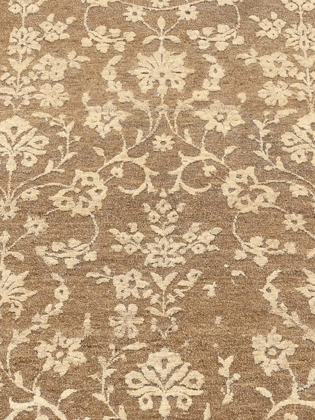 Anahita Brown Hand-knotted Wool-Silk Rug