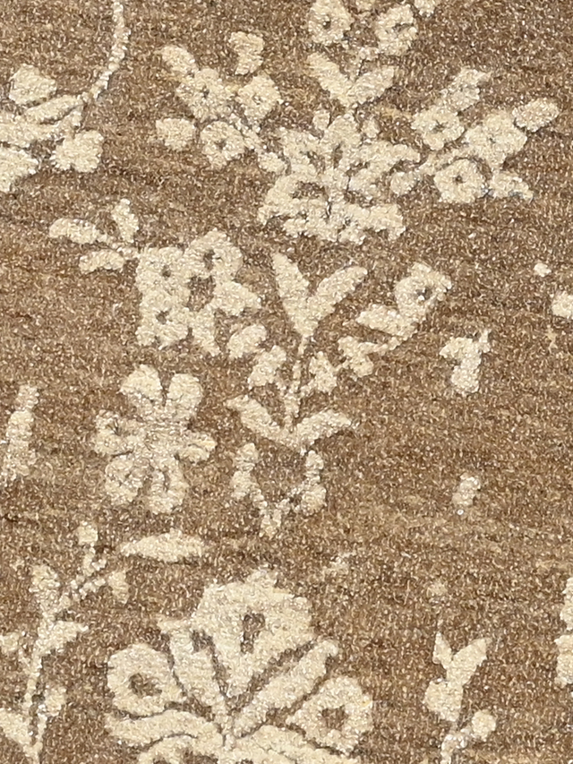 Anahita Brown Hand-knotted Wool-Silk Rug