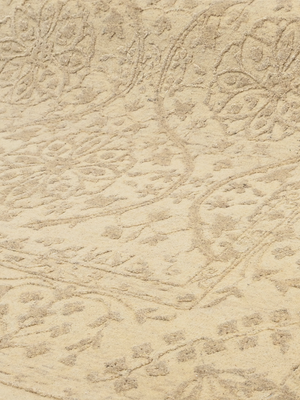 Shirin Hand-knotted Wool-Silk Persian Rug - Beige