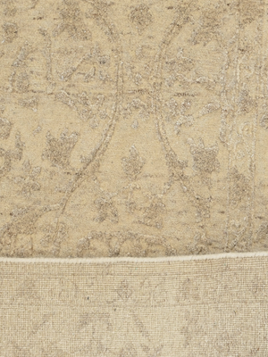 Shirin Hand-knotted Wool-Silk Persian Rug - Beige
