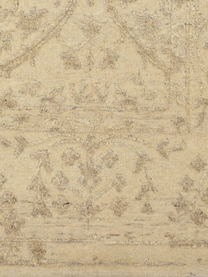 Shirin Hand-knotted Wool-Silk Persian Rug - Beige