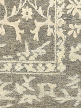 Anahita Grey Hand-knotted Wool-Silk Rug