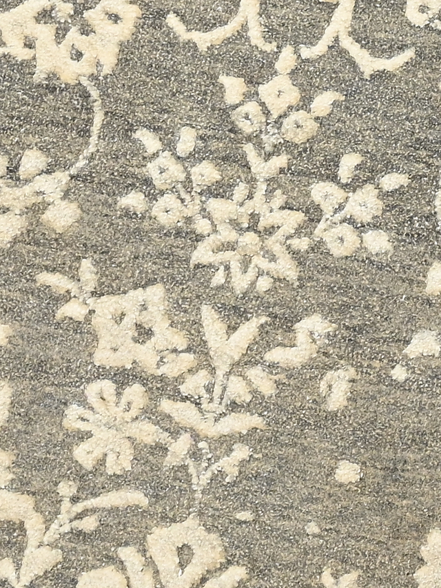 Anahita Grey Hand-knotted Wool-Silk Rug