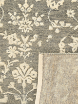 Anahita Grey Hand-knotted Wool-Silk Rug