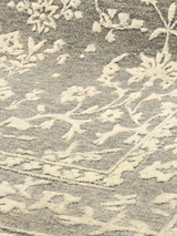 Anahita Grey Hand-knotted Wool-Silk Rug