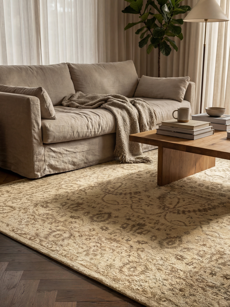 Royan Hand-knotted Wool-Silk Rug
