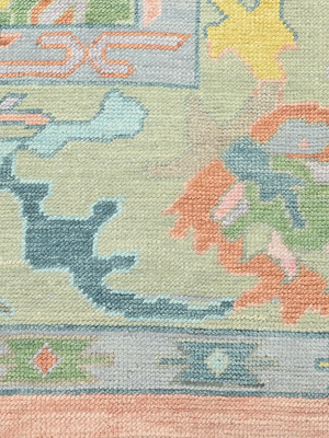 Bahar Hand-knotted Wool Persian Rug - Coral