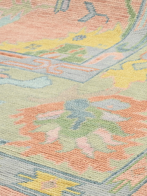Bahar Hand-knotted Wool Persian Rug - Coral