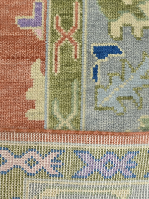 Yasmin Hand-knotted Wool Persian Rug - Rust