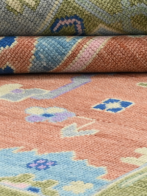 Yasmin Hand-knotted Wool Persian Rug - Rust