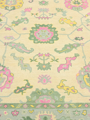 Golnar Hand-knotted Wool Persian Rug - Off-White