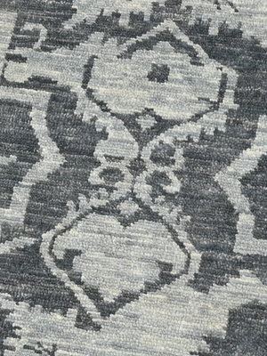 Lumira Hand-knotted Wool Persian Rug - Charcoal