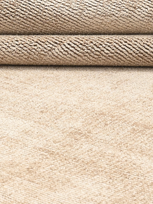 Nayra Hand-woven Scalloped Rug - Beige