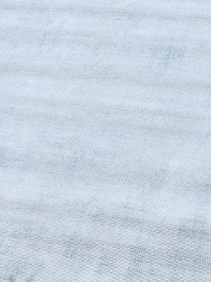 Reyma Hand-woven Scalloped Rug - Pale Blue