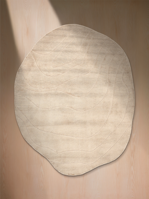 Siyana Hand-woven Organic Rug - Beige