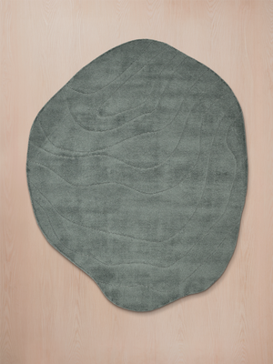 Viyona Hand-woven Organic Rug - Sage Grey
