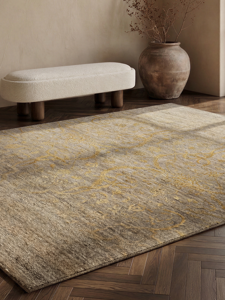 Lucid Hand-knotted Wool & Silk Rug