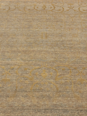 Lucid Hand-knotted Wool & Silk Persian Rug - Beige