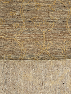 Lucid Hand-knotted Wool & Silk Persian Rug - Beige