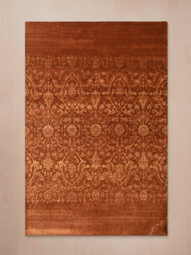 Rustic Aura Hand-knotted Wool & Silk Rug