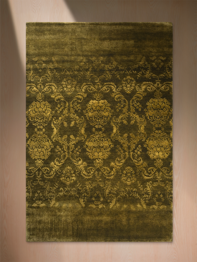Nomadic Hand-knotted Wool & Silk Rug
