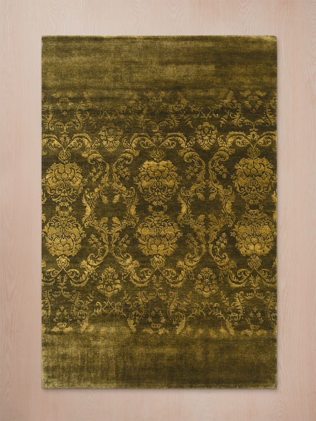Nomadic Hand-knotted Wool & Silk Rug