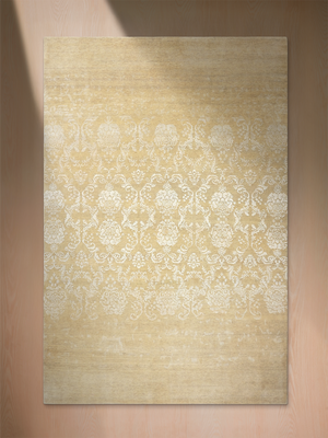 Boheme Hand-knotted Wool & Silk Persian Rug - Beige