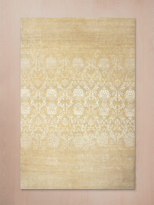 Boheme Hand-knotted Wool & Silk Persian Rug - Beige