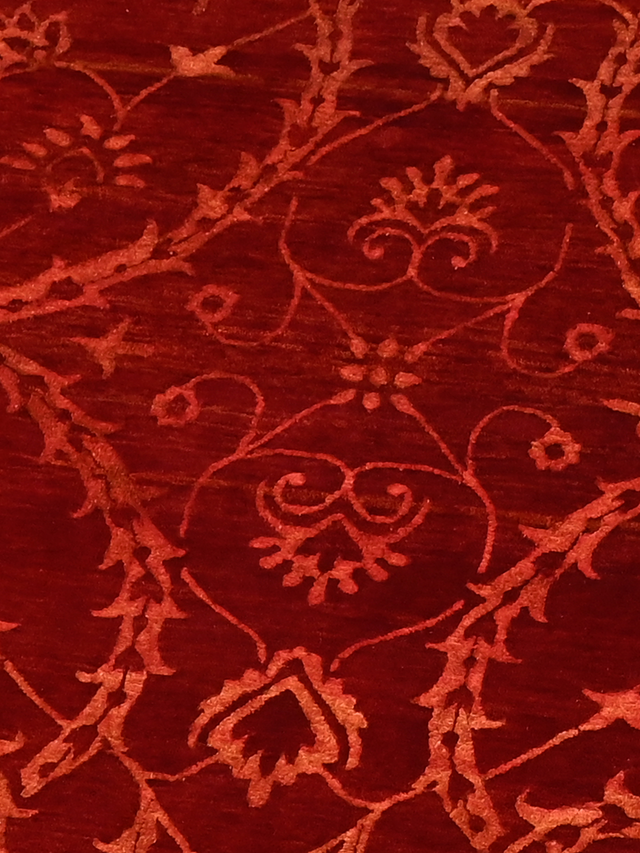 Mohair Hand-knotted Wool & Silk Rug