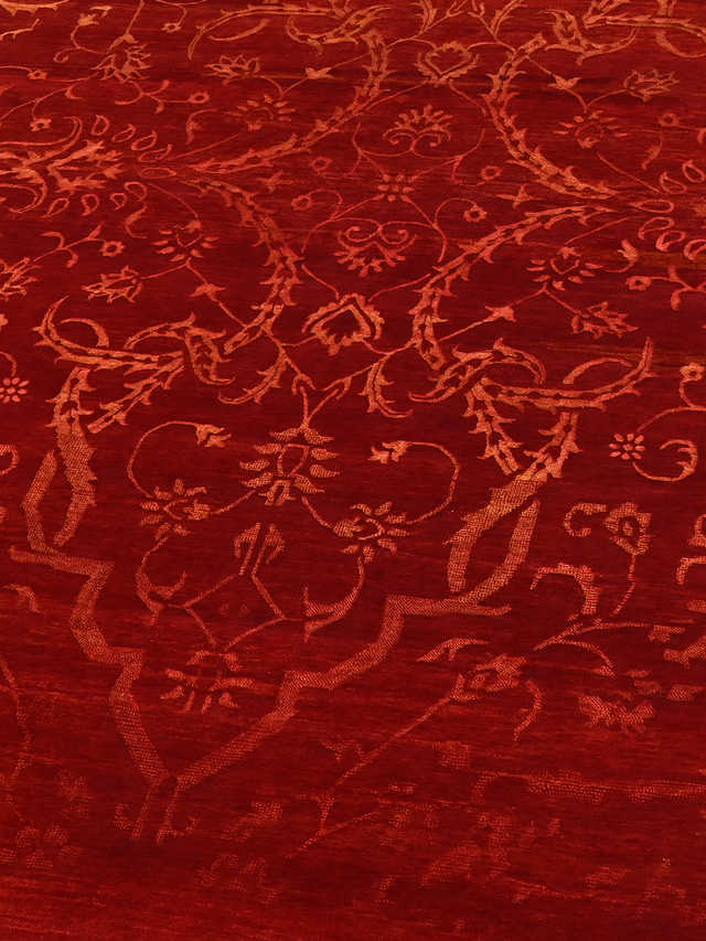 Mohair Hand-knotted Wool & Silk Rug