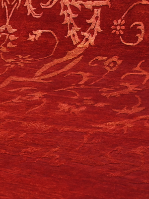 Mohair Hand-knotted Wool & Silk Persian Rug - Rust