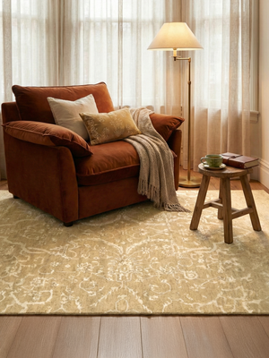 Jean Hand-knotted Wool & Silk Persian Rug - Beige