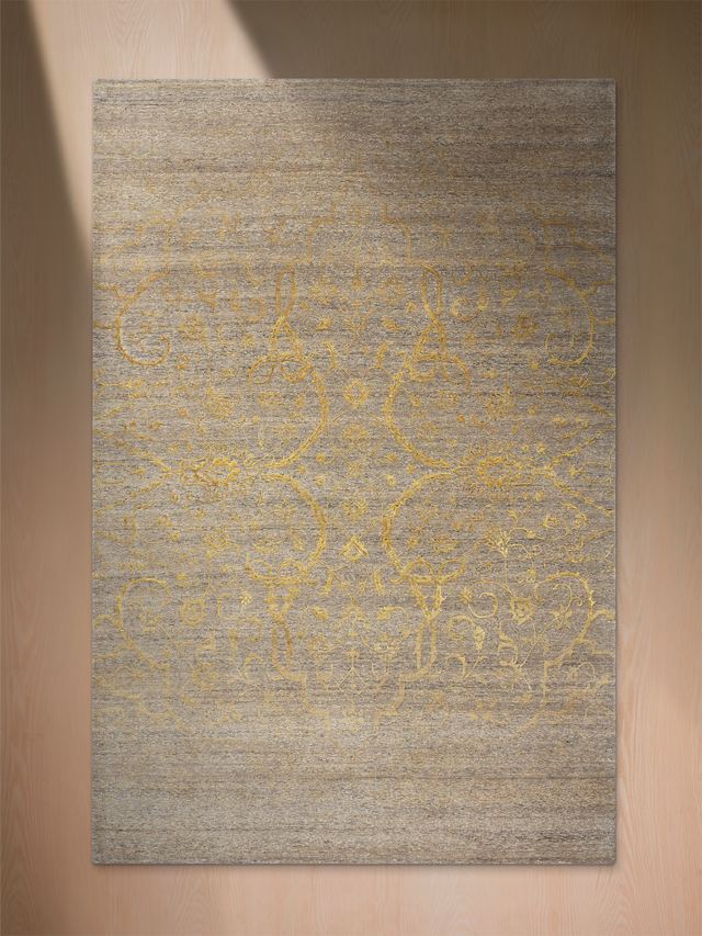 Erbe Hand-knotted Wool & Silk Rug