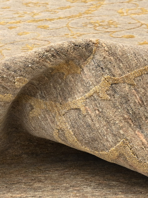 Erbe Hand-knotted Wool & Silk Persian Rug - Beige
