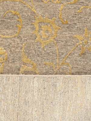 Erbe Hand-knotted Wool & Silk Persian Rug - Beige