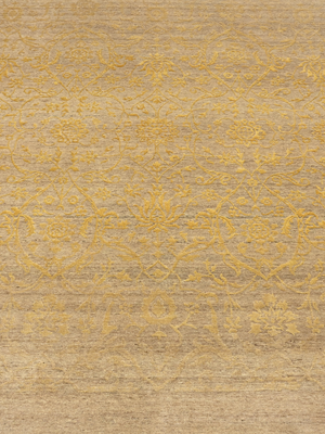 Manifest Hand-knotted Wool & Silk Persian Rug - Beige